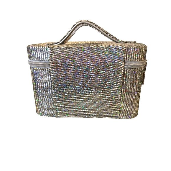 Caboodles Travel Make Up Train Case Portable Cosmetic Organizer Sturdy Glitter - Picture 2 of 9